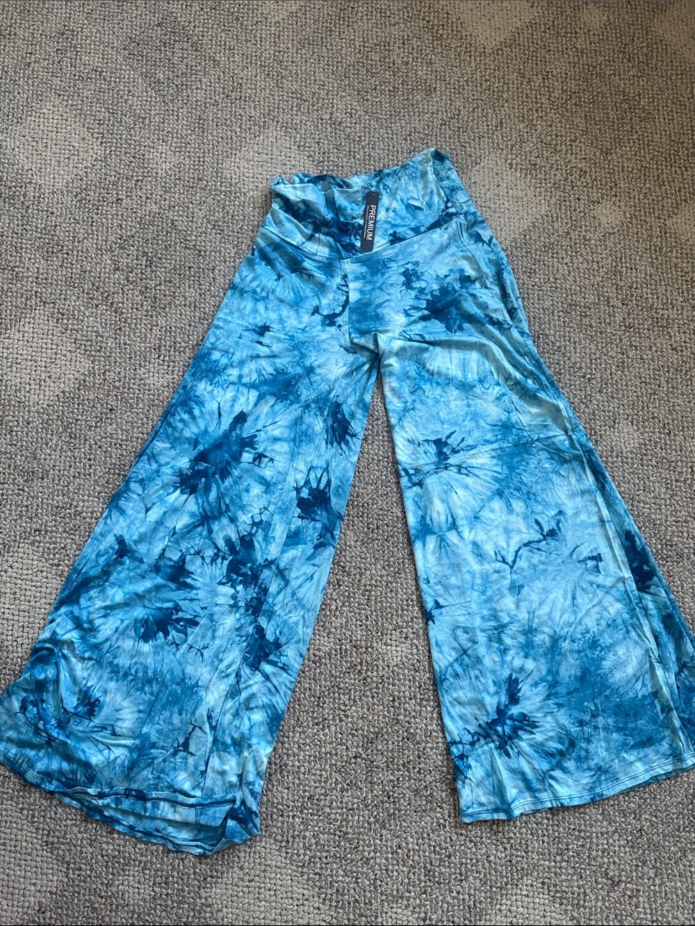 By Johnny Blue Tie-Dye Wide Leg Pants